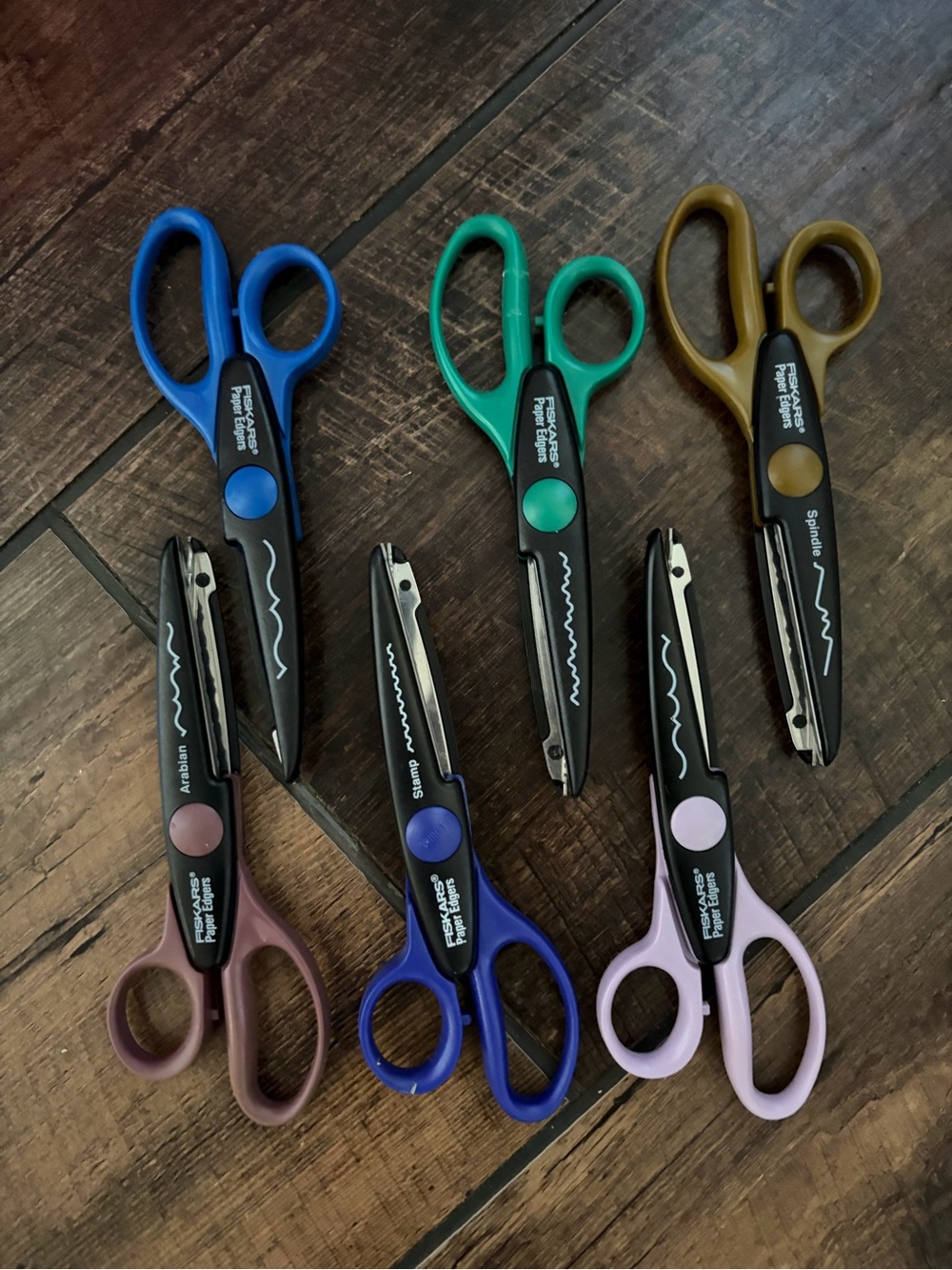 Fiskars Paper Edgers Decorative Scissors Lot of 6 Craft Scrapbooking Crafting